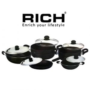 Rich 10 Pieces Nonstick Cookware Sets